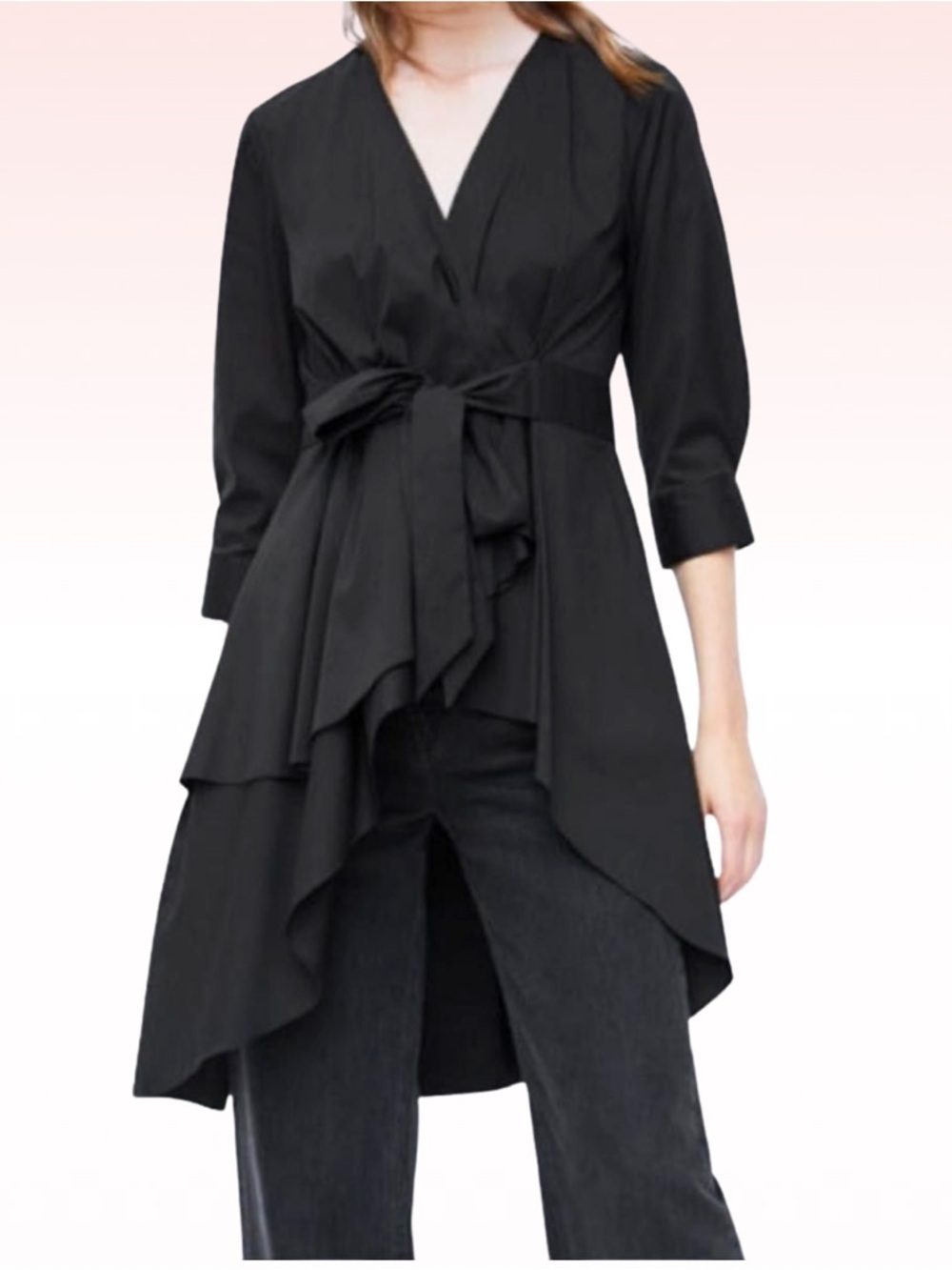 ZARA Black Wrap Dress (Sz S)